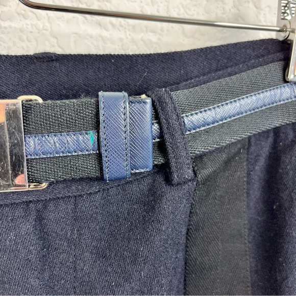 Prada Color Block Saffiano Logo Slide Buckle Belt - Picture 8 of 9